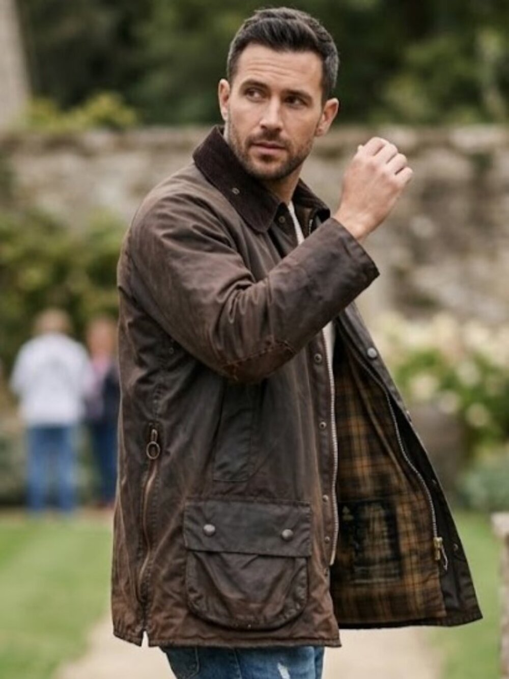 Barbour Beaufort A190 Waxed Jacket Brown C46 Made in England